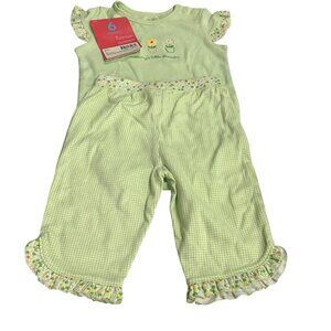 Carters Cute & Comfy 2 Piece Cotton Top & Bottom 6 Mo Mommy's Little Blossom